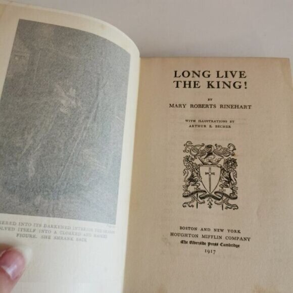 1917 Long Live the King by Mary Roberts Rinehart Antique Mystery Novel 1st Ed - Picture 4 of 9